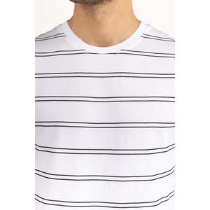 เสื้อยืดถักทรงหลวม MN-TS-SS25-052 ลายพิมพ์เรียบ น้ำหนักผ้า 240-300 กรัม เสื้อยืดเปล่าสำหรับงานออกแบบ - Product Image 2