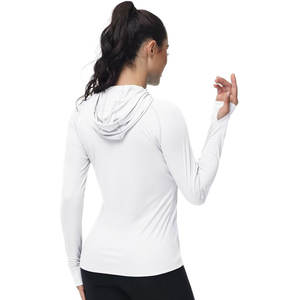 Sweats à capuche athlétiques Chemise légère de pêche en cours d'exécution avec trous pour les pouces - Product Image 3