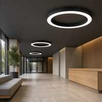 Luminaire suspendu LED circulaire 51W pour les halls d'hôtels et les espaces intérieurs communs