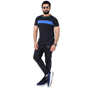 Conjunto de chándal de verano de 2 piezas para hombre, camiseta de manga corta y pantalones cortos para gimnasio, entrenamiento, correr, entrenamiento físico, informal, al aire libre - Product Image 1