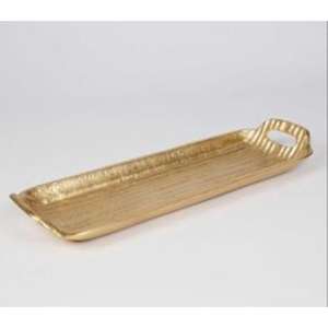 Plateaux de service en laiton ornés de haute qualité avec des surfaces polies parfaites pour servir ou comme accents de décoration de déclaration - Product Image 1