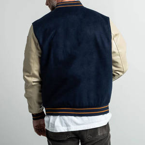 Chaqueta Varsity de Algodón 100% Personalizada Directamente de Fábrica, Chaqueta Letterman de Béisbol, Chaqueta de Baloncesto para Hombre de Primera Calidad con Logotipo Frontal - Product Image 4