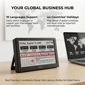 Calendrier numérique intelligent WiFi E-ink 7 pouces, tableau <span class=keywords><strong>de</strong></span> bord numérique, synchronisation du calendrier <span class=keywords><strong>Google</strong></span>, écran E-Paper rechargeable, organisateur pour la maison et le bureau - Product Image 4