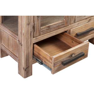 Armoire vitrine en bois de marque ATLAS nouveau design de mobilier de salon armoire couleur bois naturel fournisseur vietnamien - Product Image 5