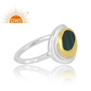 Nouveautés Bague en argent sterling 925 avec pierres précieuses en malachite naturelle Bijoux personnalisés pour femme Cadeau pour elle - Product Image 4