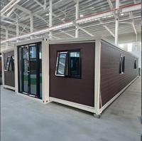 Casa Prefabricada de Acero de 2 Dormitorios, Impermeable, de Instalación Rápida, con Cocina y Baño, Diseño Moderno de Mediados de Siglo, 1 Año de Garantía