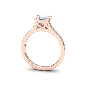 Personnalisable 2MM VVS Diamant Solitaire Mariage Bague de Fiançailles Vintage Plaqué Or Lab Grown Moissanite Fine Jewelry for Gift - Product Image 1