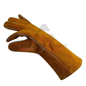 Gants de soudage en cuir de bonne qualité OEM Gants de soudage de construction imperméables Gants de soudage légers - Product Image 3