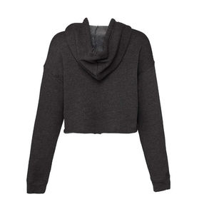 Service OEM Nouvelle Arrivée Sweat à Capuche Court de Haute Qualité pour Femmes à Manches Longues en Coton Éponge Pull Sweat-shirt Crop Top pour l'Exportation - Product Image 4