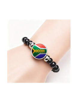Pulsera Deportiva con Diseño de la Bandera de la Selección de Fútbol de Sudáfrica, Informal, Ligera, Impermeable, de Forma Libre, con Broche a Presión, Regalo Original, Souvenir Nacional - Product Image 2