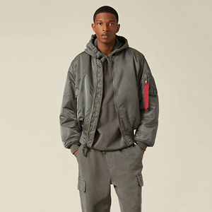 ผู้ผลิตโดยตรงจากโรงงาน เสื้อแจ็คเก็ตบอมเบอร์คอตั้งสำหรับผู้ชาย คุณภาพสูง แฟชั่นลำลองสำหรับผู้ใหญ่ เหมาะสำหรับฤดูหนาว - Product Image 5