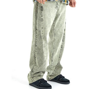 Services OEM Pantalons pour hommes délavés à l'acide extensibles de haute qualité 100% coton Pantalons pour hommes - Product Image 6