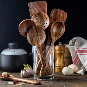 Juego de cucharas de bambú ecológico para bebés, tenedores y cucharas de madera natural, utensilios de alimentación sin BPA para niños y niños pequeños - Product Image 1