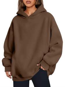 Sudadera con capucha de gran tamaño personalizada de alta calidad para mujer, ropa informal, el mejor Material usado, sudaderas con capucha de gran tamaño transpirables para mujer - Product Image 2
