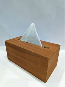 Couvercle de boîte à mouchoirs en bois de noyer noir, pièce entière durable haut de gamme, porte-rectangle, contenant de distributeur de mouchoirs en papier - Product Image 6