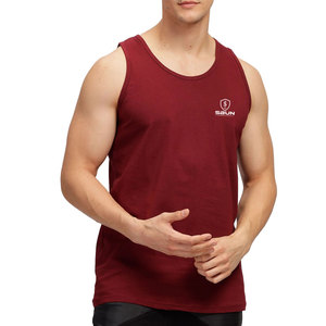 Bodybuilding <b>Stringer</b> <b>Vest</b> Sleeveless Performance Tank Top Eco-Friendly Breathable Quick Dry Lightweight Stretchable Fabric - Product Image 1