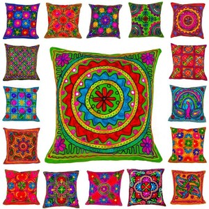 Suzani <b>Cushion</b> Cover Cotton Embroiderer Vintage Cover Home Decorative <b>Cushion</b> Cover - Product Image 2