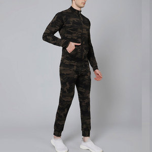 Best Material <b>Zip</b> <b>Hooded</b> Tracksuit for Men Breathable Camouflage Set in Pakistan Style Customizable Solid Pattern for Winter - Product Image 3