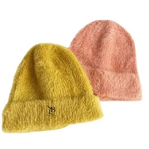 หมวกบีนนี่สั่งทำขายส่ง ปักโลโก้หลายแผ่น อะคริลิก โมแฮร์ สีสันสดใส อุ่นสบาย สั่งทำได้ตามต้องการ - Product Image 1