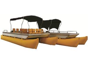 Bateau catamaran AQT HDPE inamovible CT637623 avec une capacité de 10 à 15 personnes - Garantie 1 an - Product Image 3