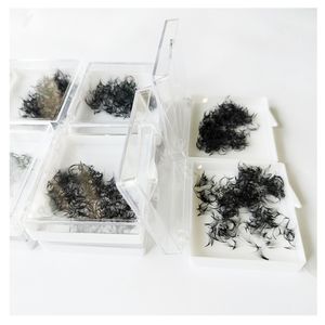 Extensiones de Pestañas Sintéticas Nhu Y Eyelash NY10D 10D de Volumen Completo Hechas a Mano, Nuevo Diseño en Caja, Envío Rápido, Fabricante Vietnamita - Product Image 1