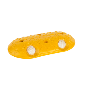 Oval NR/SBR Road Stud <b>White</b> Reflective Road <b>Marker</b> for Driveways IP65 Waterproof Ground Mount No Power Required - Product Image 2