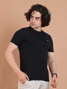 100% coton hommes demi-manches T-Shirt basique mercerisé cou conception confortable porter tous les jours pour des occasions décontractées meilleure qualité - Product Image 5