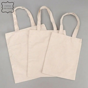 Vente en gros 100% sacs fourre-tout en coton sacs à provisions en coton recyclé de qualité supérieure - Product Image 5