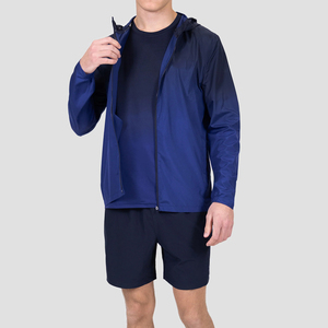 High Quality Custom Logo Sublimation Printing Lightweight Winter Hooded Solid Windbreaker Sets Unisex - Product Image 3