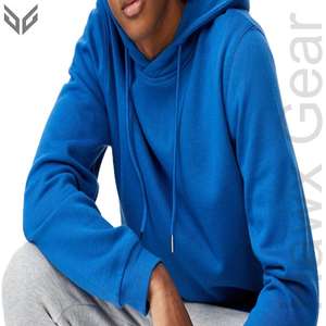 เสื้อฮู้ดแขนยาวผ้าฟลีซสำหรับผู้ชายผ้าคอตตอนโพลีเอสเตอร์เสื้อสวมหัวดีไซน์แบบลายพื้นสำหรับฤดูหนาวสินค้าออกใหม่ - Product Image 1