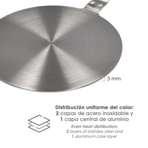 Adattatore per induzione in acciaio inossidabile O/ 19,5 cm. - Product Image 3