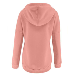 Sweats à capuche pour femmes pull couleur unie femmes grande taille pull en coton vente en gros sweats à capuche et sweat-shirts avec services OEM - Product Image 2