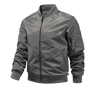 Precio de fábrica 100% poliéster OEM Bomber Jacket Flight Baseball Men Jacket Custom Polyester Shell Bomber Jacket - Product Image 3