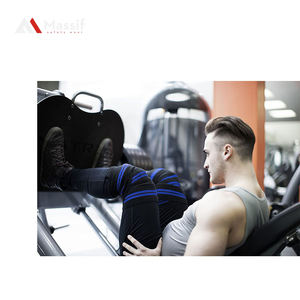 Unisex Custom Neoprene <b>Knee</b> Support Strap Breathable Weightlifting <b>Knee</b> <b>Wraps</b> Gymnastics Kneebands for Fitness with Custom Logo - Product Image 3