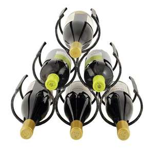 Porte-bouteilles de vin de style tendance pour hôtel et bar, revêtement en poudre de qualité supérieure, finition de haute qualité à prix de gros - Product Image 6