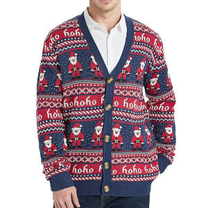 Cardigan en tricot de renne pour les fêtes, tenue d'hiver chaude, design nordique confortable, laine douce, tendance festive de Noël, vêtements de saison pour la famille - Product Image 4