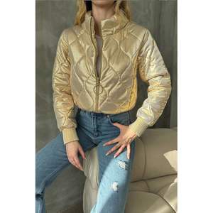 Veste brillante zippée pour femme en gros - Product Image 3