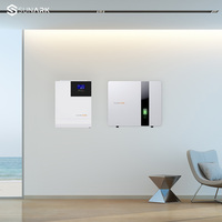 Powerwall Lifepo4 Batterie 48V 5Kw 10Kw 100Ah 200Ah Batterie de stockage d'énergie au lithium à énergie solaire en stock UE avec panneaux solaires