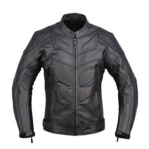 Custom Men Lambskin Leather <b>Motorbike</b> Protective Jacket Wholesale Price - Product Image 5