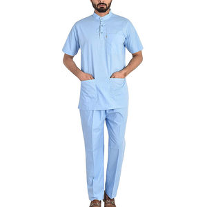 Transpirable de talla grande Nuevo diseño Hombres Uniforme de enfermería algodón Poliéster Servicio OEM Enfermera Elegante Mejores hombres Uniforme de enfermería - Product Image 1