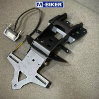 Soporte de Matrícula Plegable Bidireccional Yamaha PG1 con Espejo y Señal de Giro, Construcción de Acero de Alta Gama, Instalación sin Perforación