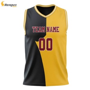 Venta caliente camisetas personalizadas con Logo Baloncesto Desgaste Última Sublimación completa Baloncesto Jersey Diseño - Product Image 2