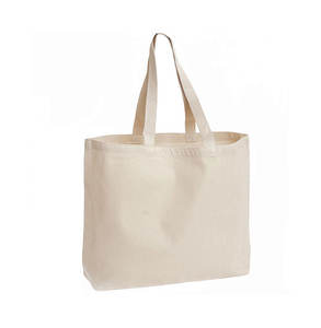 Classic Eco-friendly Cotton Canvas Shoulder Shopping <b>Bag</b> <b>Cream</b> Color Fashionable for Promotions Reliable Market Price - Product Image 1