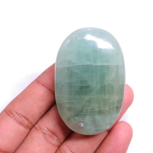 Piedra de Palma de Aguamarina de Cristal, Piedra Natural Curativa, Guijarro, Palma Tallada, Ágata de Cuarzo, Piedras de Palma de Cristal - Product Image 3