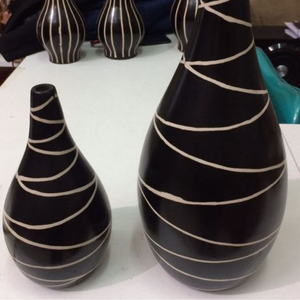 Jarrón alto de suelo de bambú para decoración de interiores, jarrón rústico natural hecho a mano de proveedor de decoración del hogar de Vietnam - Product Image 3