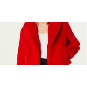 INC International Concepts Cappotto Reversibile in Ecopelliccia da Donna, Rosso, Taglia Media, Lunghezza Corta, Parka Imbottito in Cotone con Cerniera in Lana - Product Image 2