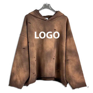 Sweats à capuche pour hommes en gros couleur unie coton mélangé pull à capuche taille personnalisée fabricant OEM 2025 - Product Image 3