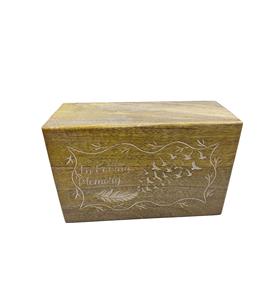 Decorative <b>Urns</b> Wooden <b>Urn</b> Ashes Storage Box Flying Birds Engraving <b>Large</b> Personalized Cremation <b>Urn</b> for Ashes Handcrafted - Product Image 1