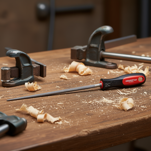 Lima redonda Gedore con mango 2C para carpintería y metalurgia, limas y rastrillos de calidad premium - Product Image 3