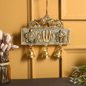 Gold-Plated Metal Tirupati Balaji <b>Sign</b> Welded Tableware for Thanksgiving Home Decor & Gifting - Product Image 2